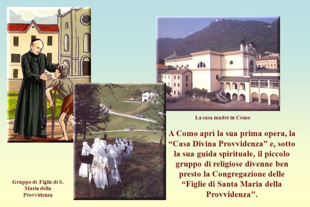 Istituto Delle Figlie Di Santa Maria Della Divina Provvidenza Fusione delle Pie Figlie della Sacra Famiglia con l’istituto delle