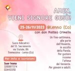 Locandina Vieni Signore 25-26nov.2023 foto