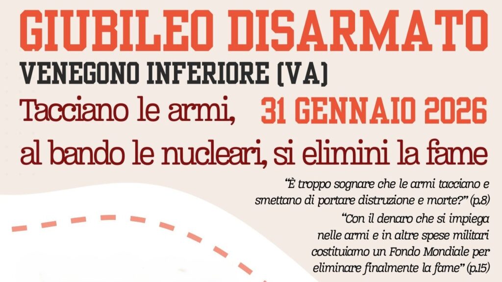 Giubileo disarmato 2026 foto